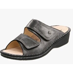 Finn Comfort Women's 12-12.5 'Jamaica' Metallic Leather Comfort Sandals $250...